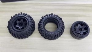 RS | 4 Chiếc Lốp Cao Su Và Bánh Xe Nhựa 1.9 Đường Kính Ngoài 3.46 Dành Cho Xe Crawler 1/12 1/10 Tương Thích Với MJX H12Y+ Tamiya CC01 D90 D10 HSP HPI Wltoy