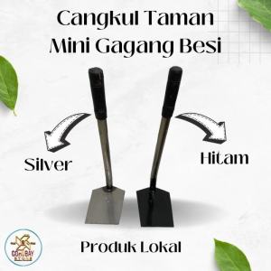 Cangkul Kecil Rumput Pacul Mini Besi Plat Anti Pecah Gagang Besi