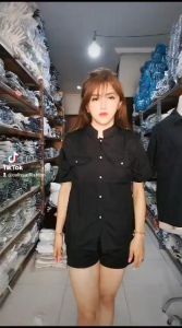 CALISSA FASHION BISA COD KEMEJA/ATASAN WANITA STYLE KOREA MODEL HYOYUN
