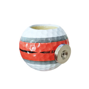Portable Golf Accessories Ball-shaped Magnetic Suction Cigar Holder Compact Size Convenient Carry Golf Cigar Ashtray
