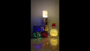 UORRIS 2025 LED Minecraft Lamp Torch Color Changing Water Bottle Ore 变色瓶灯