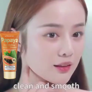 Pepaya facial wash sabun Muka Glowing untuk Menghilangkan Flek Pembersih Wajah Pria dan Wanita WHITENING FACIAL FOAM