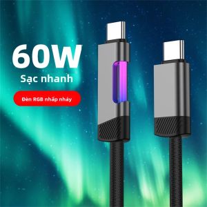 Cáp Dữ Liệu USB Type C NNBILI 100W 5A Siêu Tốc Sạc Nhanh USB C Sang USB C Dành Cho Samsung Xiaomi Cáp Sạc Điện Thoại Sạc Nhanh