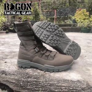 RAGON Asiaon 579 Cordura Fabric High Cut Tactical Boots for Outdoor and Hiking Activities