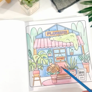 🌟20 Styles🌟 Colouring Book for Kid Healing Coloring Book for adult buku mewarna dewasa 46Pages 塗色本 彩色书 畫畫本