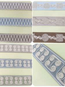 New High-End Embroidered Lace 6CM Curtain Window Drapery Decorative Patchwork Stand Edge Sofa Pillow Cushion Inlay Strip