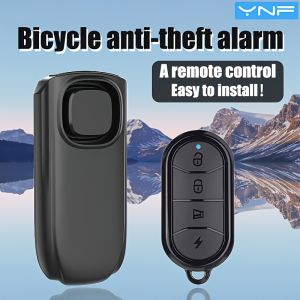 YNF 113dB High Volume Vibration Sensing Bike Security Alarm Equipped With Remote Controller Convenient to Arm or Disarm