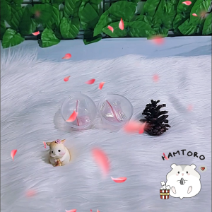 Hamtoro Flower Gnawing Stone Mainan Gigit Hamster/Landak Mini