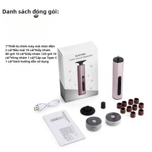 Afdeal | Máy Mài Gót Chân Điện Dùng Pin Có Màn Hình LED 9 Tốc Độ Điều Chỉnh Không Dây Loại Bỏ Da Chết Cho Đôi Chân Mịn Màng