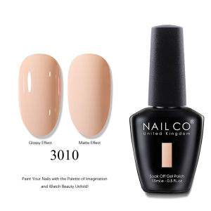 NAILCO 15ml Nude Color Nail Gel Polish Hybrid Gel Varnishes Manicure Pink UV Gel Nail Polish Winter Top Base Coat LED Nails Art