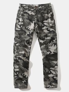 กางเกงขายาวทรงตรงทรงสลิมฟิตสำหรับใส่ทำงานสไตล์ย้อนยุคแบบอเมริกัน กางเกงขายาวทรงหลวมสบาย ๆ สีสันสดใสสำหรับผู้ชาย