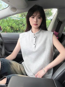 Cleanfit American Style Spliced Loose Fit Sleeveless Tank Top for Men Summer Outerwear Heavyweight Casual Slimming Shoulder