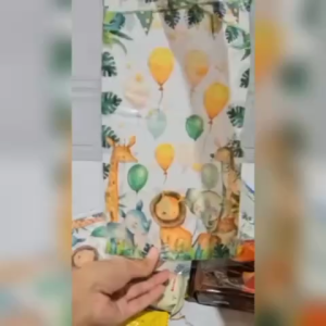 ( 10 PCS ) OPP SNACK PARTY GOODIE BAG MOTIF LUCU PLASTIK SOUVENIR HADIAH SNACK KUE ULANG TAHUN