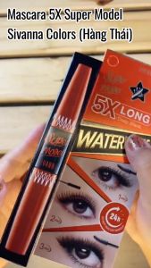 Chuốt Mi 2 Đầu Sivanna Super Model 5X Long Waterproof Mascara