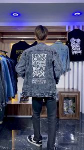 FALPROJECT DENIM JACKET  / BASIC SABLON / BMTH 004 STONEBLACK