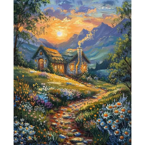 Jigsaw Puzzle for Adults 500/1000/1200/2000PCS House Scenery Paper Puzzle Home Wall Decoration Gift Idea