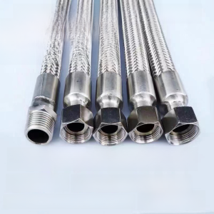 304 Stainless Steel Braided Metal Soft Tube Industrial Steam High Temperature Oil Pipe Wave Tube Water Pipe for Mechanical Hardware