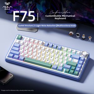 AULA | FPS Gaming and Office Wireless Mechanical Keyboard 75-Key Layout