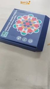 Wooden Educational Toys 180pcs Geometric Shapes Jigsaw Puzzles Preschool Learning Develop Thinking Montessori Education Teka-teki Blocks Set