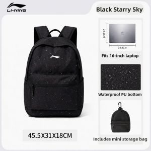 Li-Ning | Large Capacity Sports and Travel Backpack For Men and Women Computers and Basketball