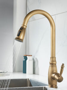 JUNSHEN | Retro Pull-Down Kitchen Faucet