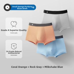 Q21 | Antibacterial Mens Boxer Shorts 3 Pieces