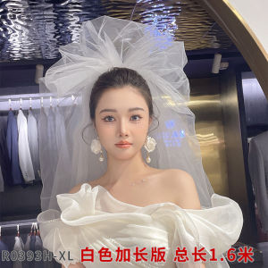Water Dance R0393 Korean Style Wedding Dress Headpiece Airy Multi-Layer Bridal Veil Photography Styling Headpiece Hard Lace
