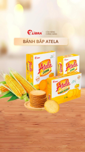 Bánh Cracker Atela Vị Bắp Giòn - Bánh kẹo Libra