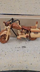 Mô hình xe mô tô gỗ trang trí mô hình xe gỗ trang trí ngang 35cm