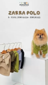 POMAPOO - Baju Kucing dan Baju Anjing Zarra Polo