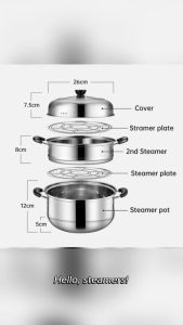 Stainless Steel Three-Layer Steamer 26cm: A Comprehensive Guide
