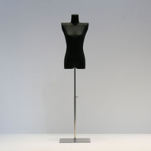 K-style Black Square Shoulder Mannequin Womens Clothing Store Window Mannequin Doll Right-Angle Shoulder Whole-Body Model Display Stand