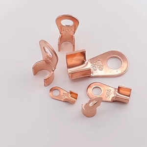 10A-500A Copper Terminal Battery Lugs Connector Knight Copper Terminal OT Wire Connector Copper Ring Cable Wire Connector