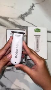 COD Kemei Alat Cukur Rambut Bayi Elektrik Tanpa Kabel 1 Set Komplit Anak Kecil Tanpa Suara Mini USB