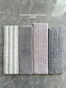 Adhesive Ultrafine Fiber Dust Mop Cloth Replacement Flat Mop Head Dry Wet Use Scrubber Cleaning Tool Home Personal Care