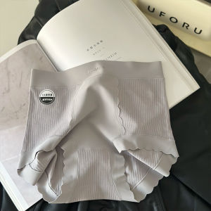 กางเกงชั้นในผ้าฝ้ายแท้เอวสูง ทรงเข้ารูป ไร้ตะเข็บ สำหรับผู้หญิง กางเกงชั้นในแบบสวมสบาย ระบายอากาศได้ดี ระบายความชื้นได้ดี ป้องกันแบคทีเรีย