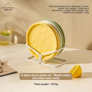 MODERN SWEETHOME | Premium Food Grade Home Ceramic Bone Disposal Dish