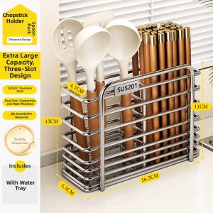 B&W | Stainless Steel Utensil Organizer 304