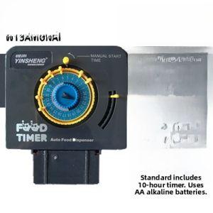 Automatic Fish Feeder Silver Voice Small Timed Fish Feeder for Goldfish Aquarium Fish Pet Food Dispenser Indoor Use