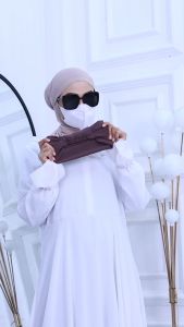 AJE ZAS - Hijab/Bergo Jumbo Syari Oval Size 5XL Kode-ZAHIDA Free Iner Karet Matt Crinkle Airflow