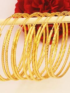 Simple Stylish Gold-tone Hoop Earrings