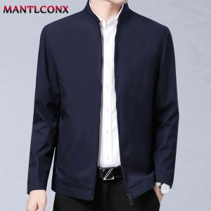 Stand Collar Casual Jackets for Men Office Dress Coat Quality Social Male Blazer Solid Color Loose Business Jacket Men Luxury
