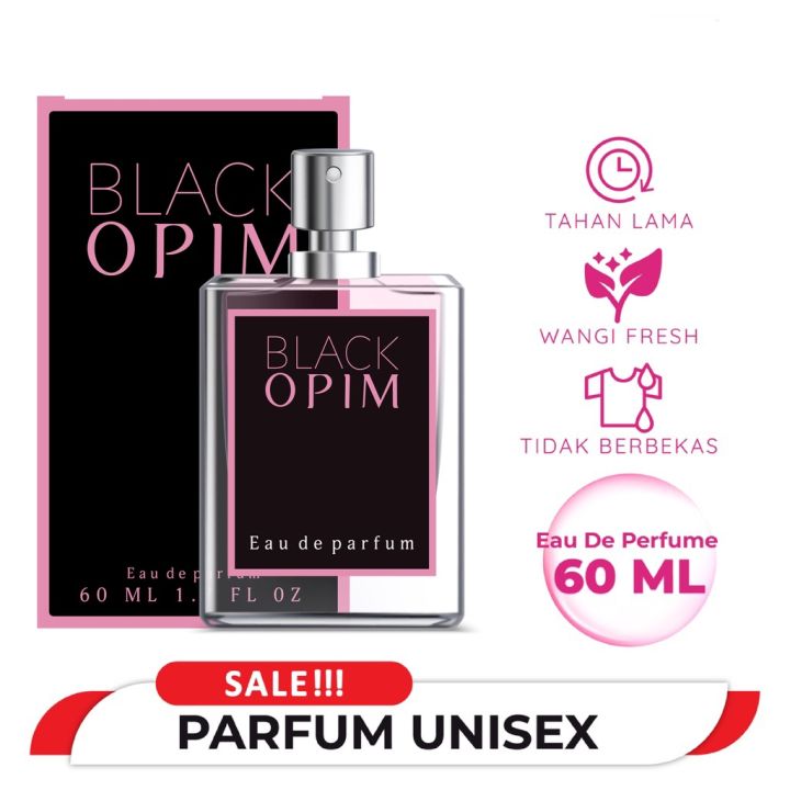 COD) PARFUM BLACK OPIUM 60ML BLACK OPIUM PARFUM UNISEX TAHAN