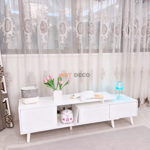 Kabinet TV Almari TV Tv Cabinet Adjustable Cabinet Living Room TV Bench Media Storage Rak Tv Kayu TV console