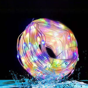 Christmas RGBIC String Light Smart Bluetooth LED Garlands USB App Control Xmas Tree Decoration Outdoor Waterproof Fairy Lights