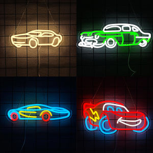 Car Series Neon Sign For Wall DecorLight Up Sign For Man Cave DecorCar RoomAuto Repair ShopPartyGift For Car Enthusiast