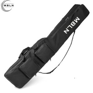 MBLN Brand150cm/59in Foldable Fishing Rod BagDurable 600D Polyester2-Layer Design with 4 Side Pockets for Outdoor Fishing