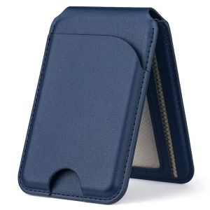 Magnetic Wallet for Mag-Safe with Adjustable Stand Card Holder RFID BlockingUpgraded Leather Card Holder Wallets Compatible