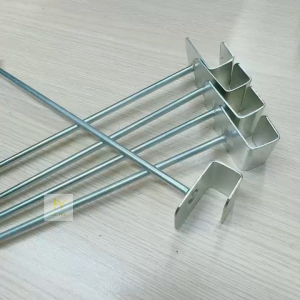 Móc treo phụ kiện đơn cài thanh hộp mạ kẽm 13x26mm