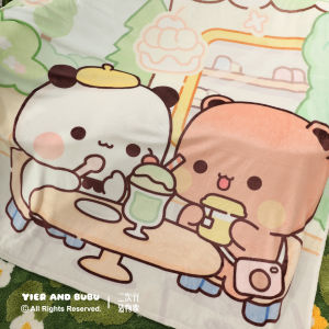 Cartoon Summer Autumn Blanket Air Conditioner Cover Blanket Nap Blanket Warmth Polyester Fiber Summer Cooling No Brand